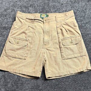 Cabela’s Men’s 34 Regular Cargo Shorts Tan Khaki 100% Cotton Outdoor Hiking Work